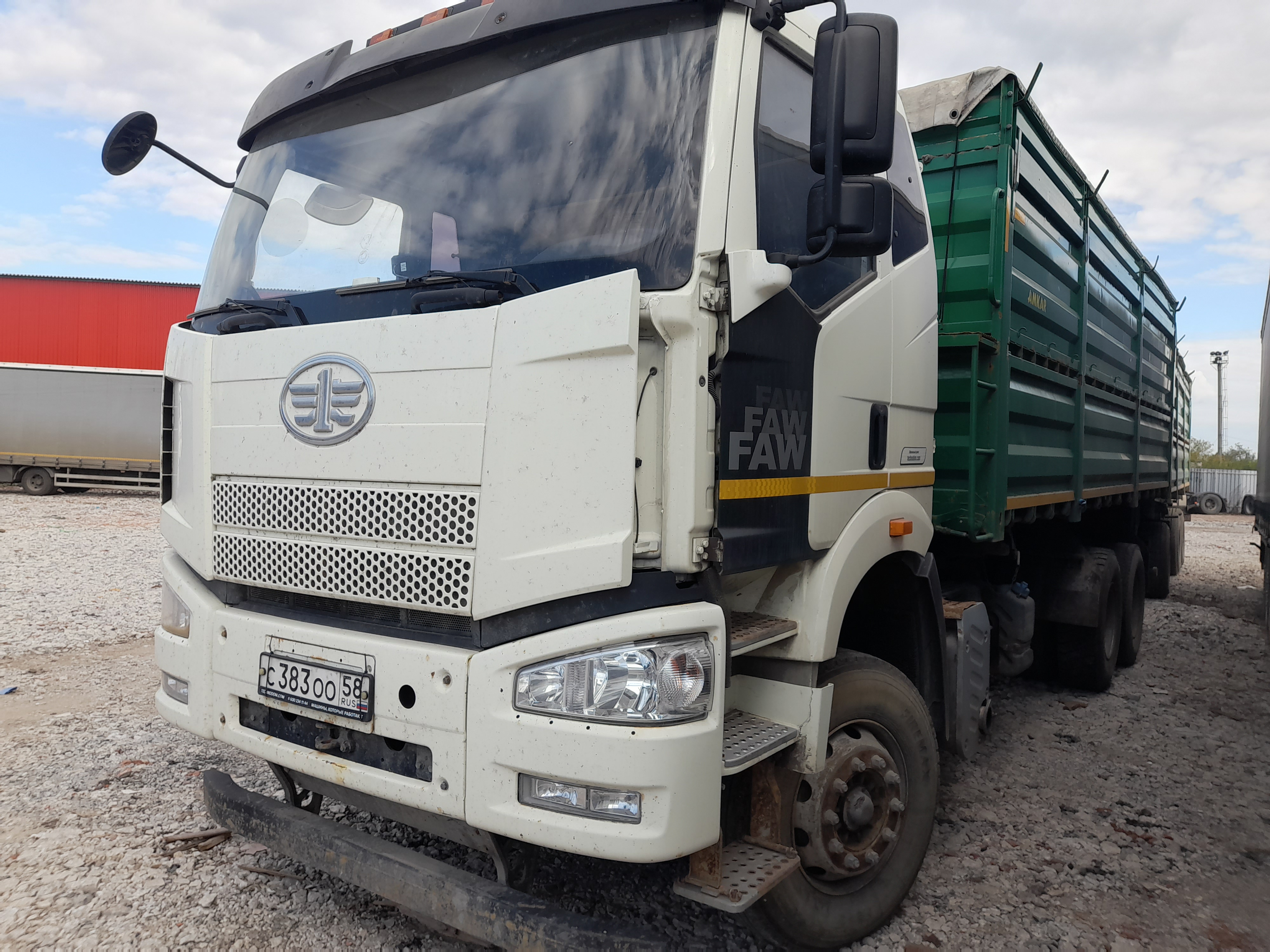 Автомастер 5589* на шасси FAW CA 3250 6x4 Зерновоз 2022 г. - фото 3