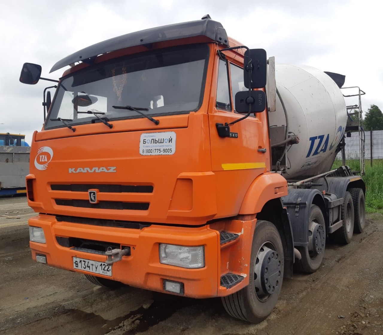 Туймазинский завод автобетоновозов 5814* на шасси КамАЗ 6540 8x4 Автобетоносмеситель 2021 г. - фото 2