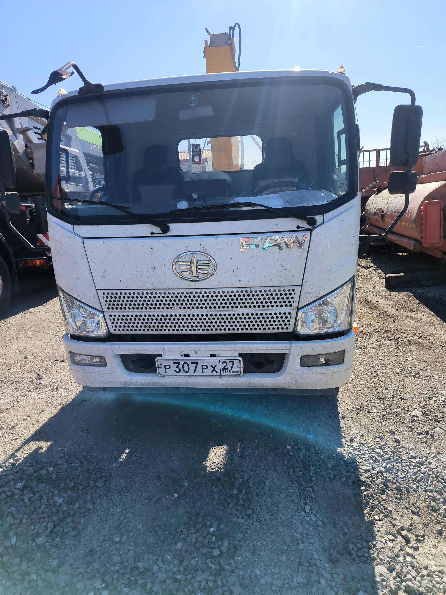 FAW CA5066 4x2 Бортовой с КМУ 2019 г.