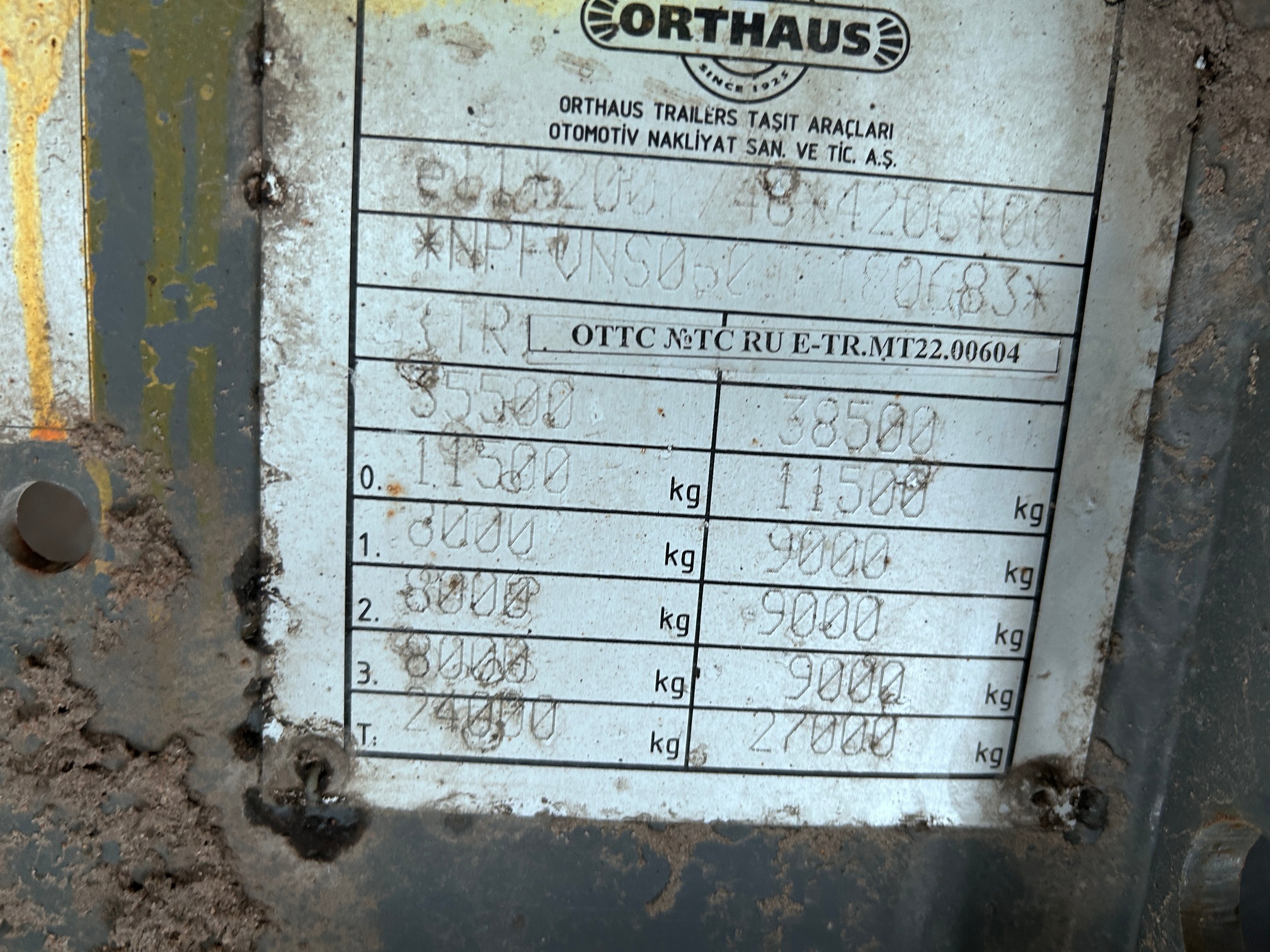 Полуприцеп ORTHAUS VNS060 (шторно-бортовой) 2018 г.