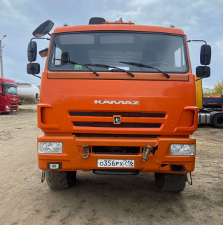 Кран центр "КАМАЗ" 659100 на шасси КамАЗ 43118 6x6 Бортовой с КМУ
