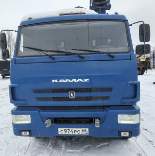 Галичский автокрановый завод (ГАКЗ) КМА-150* на шасси КамАЗ 65117 6x4 Бортовой с КМУ