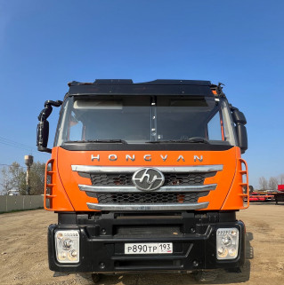 КАРВИНГ 3370* на шасси HONGYAN CQ3346 6x4 Бортовой с КМУ